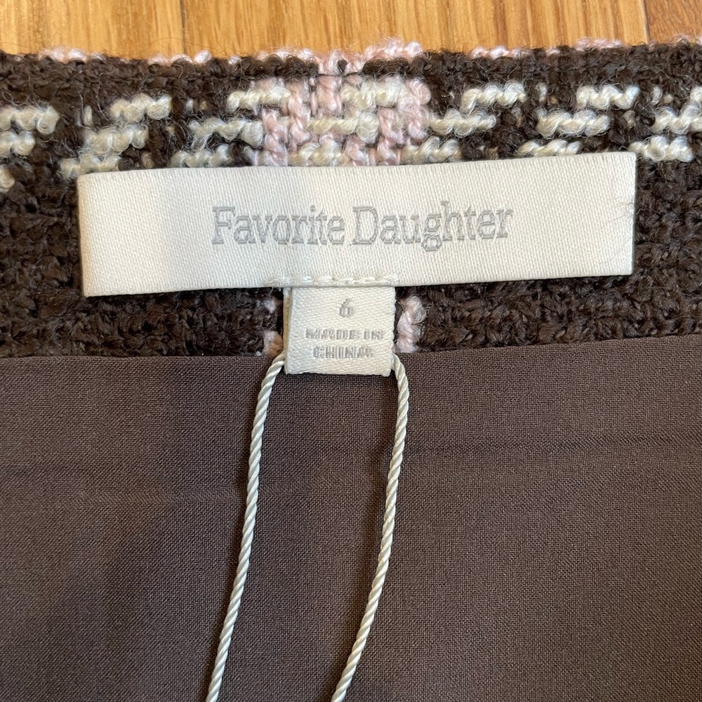Favorite Daughter Chocolate Brown Plaid Mini Skirt - Picture 4 of 6